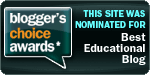 My site was nominated for Best Education Blog!