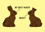 Unlucky chocolate bunnies