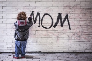 Mom graffiti